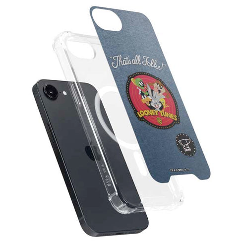 Looney Tunes Thats All Folks Patch iPhone 16e MagSafe Case