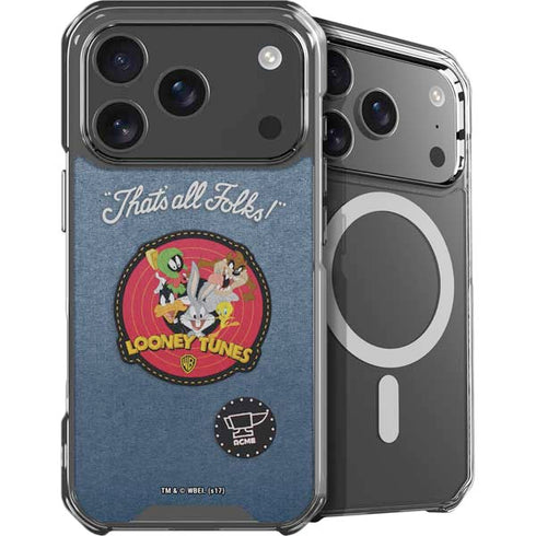 Looney Tunes Thats All Folks Patch iPhone 18 Pro MagSafe Case