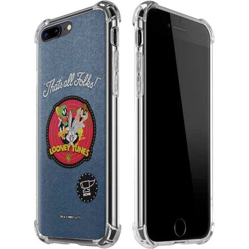Looney Tunes Thats All Folks Patch iPhone Cases