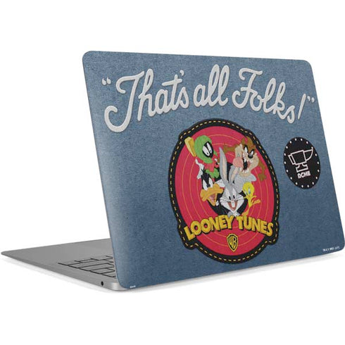 Looney Tunes Thats All Folks Patch Apple MacBook Air Skin