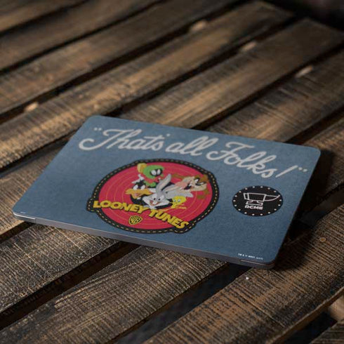 Looney Tunes Thats All Folks Patch Apple MacBook Air Skin