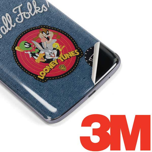 Looney Tunes Thats All Folks Patch Moto E5 Plus Skin