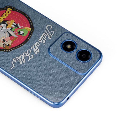 Looney Tunes Thats All Folks Patch Moto G Play 4G (2024) Skin
