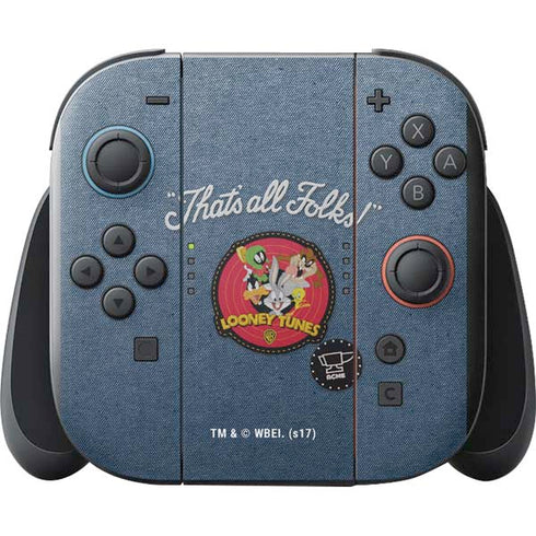 Looney Tunes Thats All Folks Patch Nintendo Switch 2 (2025) with Joy-Con Skin