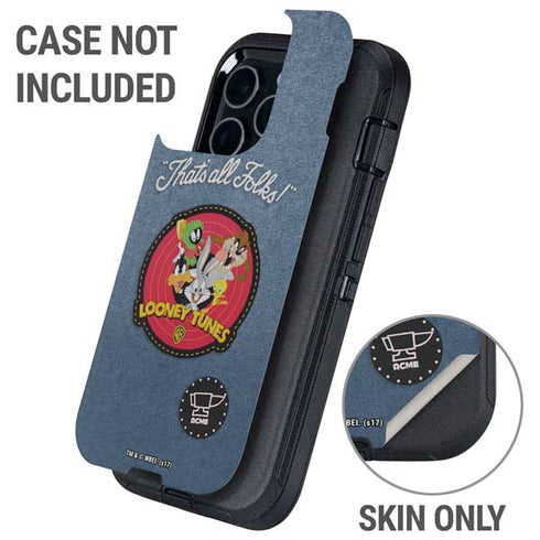 Looney Tunes Thats All Folks Patch Otterbox Defender iPhone Skin
