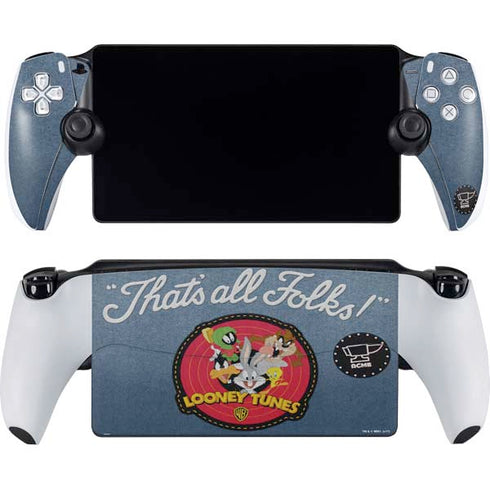 Looney Tunes Thats All Folks Patch PlayStation Portal Remote Player Skin