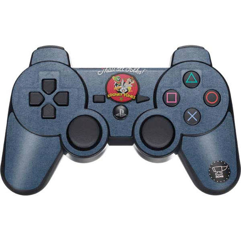 Looney Tunes Thats All Folks Patch PS3 Dual Shock wireless controller Skin