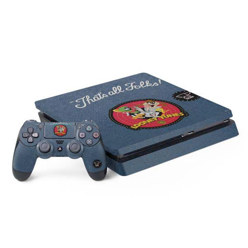 Looney Tunes Thats All Folks Patch PlayStation PS4 Skins