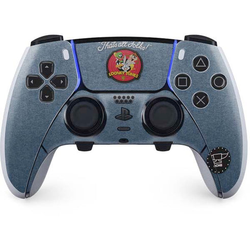 Looney Tunes Thats All Folks Patch PS5 DualSense Edge Pro Controller Skin