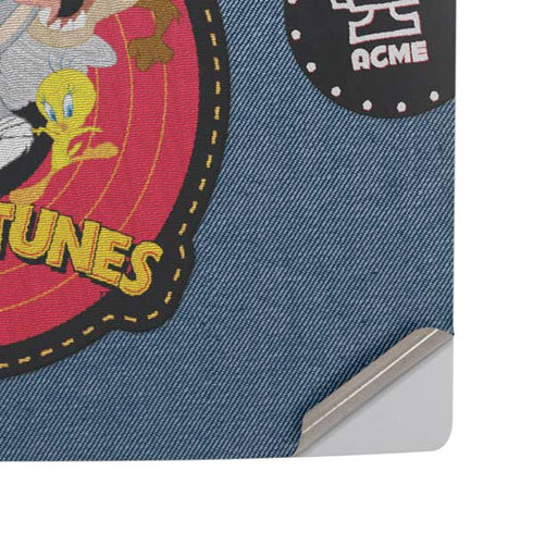Looney Tunes Thats All Folks Patch PS5 Pro Disk Console Skin