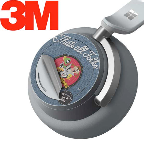 Looney Tunes Thats All Folks Patch Surface Headphones Skin
