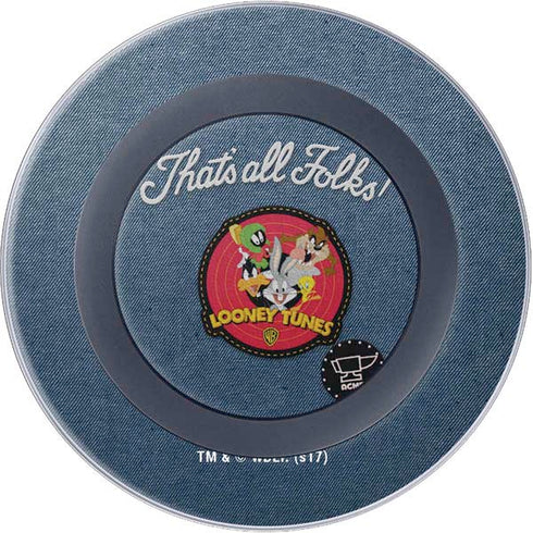 Looney Tunes Thats All Folks Patch Wireless Charger Skin