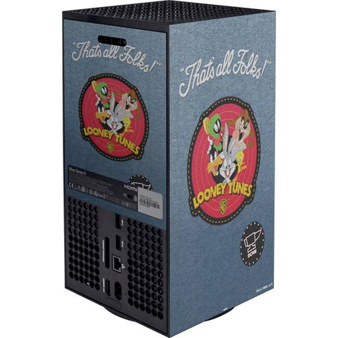 Looney Tunes Thats All Folks Patch Xbox Series X Bundle Skin