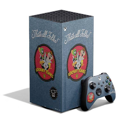 Looney Tunes Thats All Folks Patch XBox Series X Digital Edition Bundle Skin