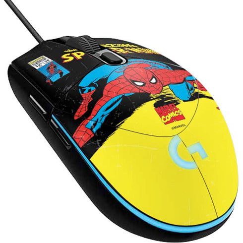Marvel Classic Comics The Amazing Spider-Man G203 Prodigy RGB Wired Gaming Mouse Skin