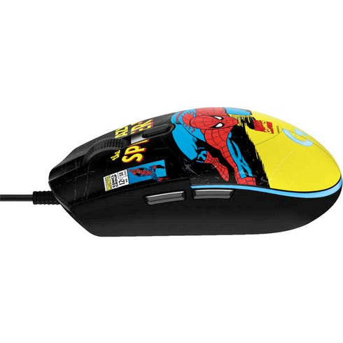 Marvel Classic Comics The Amazing Spider-Man G203 Prodigy RGB Wired Gaming Mouse Skin