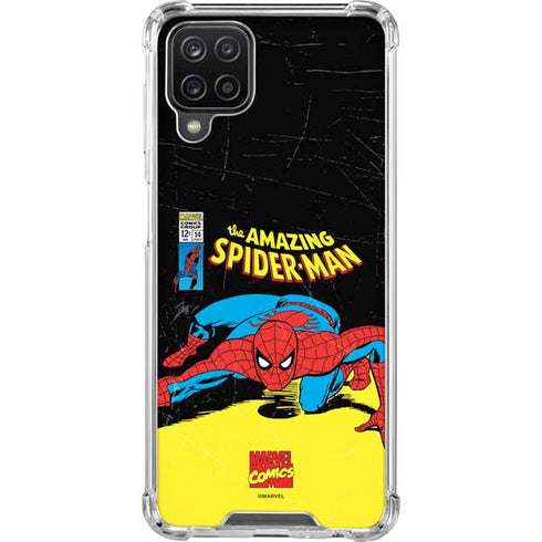 Marvel Classic Comics The Amazing Spider-Man Galaxy A12 Clear Case