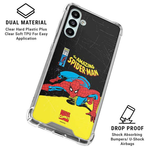 Marvel Classic Comics The Amazing Spider-Man Galaxy A13 5G Clear Case