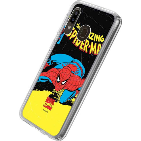 Marvel Classic Comics The Amazing Spider-Man Galaxy A20 Clear Case
