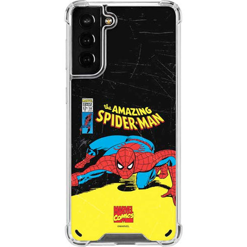 Marvel Classic Comics The Amazing Spider-Man Galaxy S21 Plus 5G Clear Case