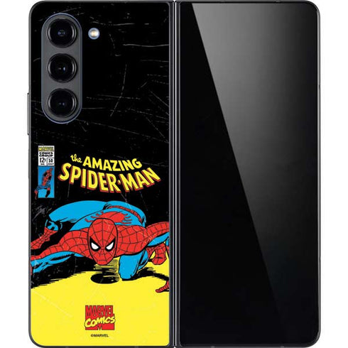 Marvel Classic Comics The Amazing Spider-Man Galaxy Z Fold5 5G Skin