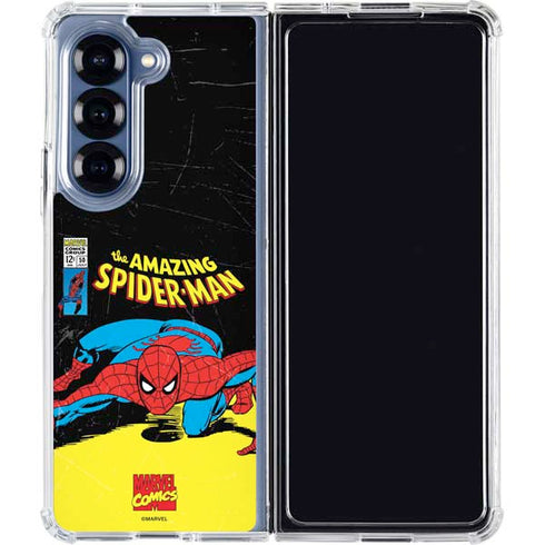 Marvel Classic Comics The Amazing Spider-Man Galaxy Z Fold6 Clear Case