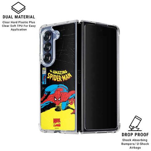 Marvel Classic Comics The Amazing Spider-Man Galaxy Z Fold6 Clear Case