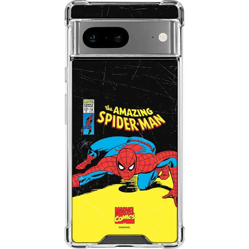 Marvel Classic Comics The Amazing Spider-Man Google Pixel 8a Clear Case