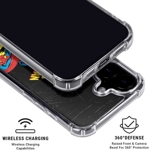 Marvel Classic Comics The Amazing Spider-Man iPhone 16 Plus Clear Case