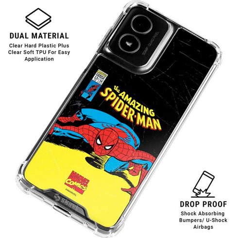 Marvel Classic Comics The Amazing Spider-Man Moto G Power 5G (2024) Clear Case