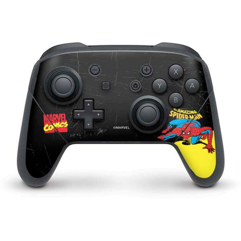 Marvel Classic Comics The Amazing Spider-Man Nintendo Switch Pro Controller Skin
