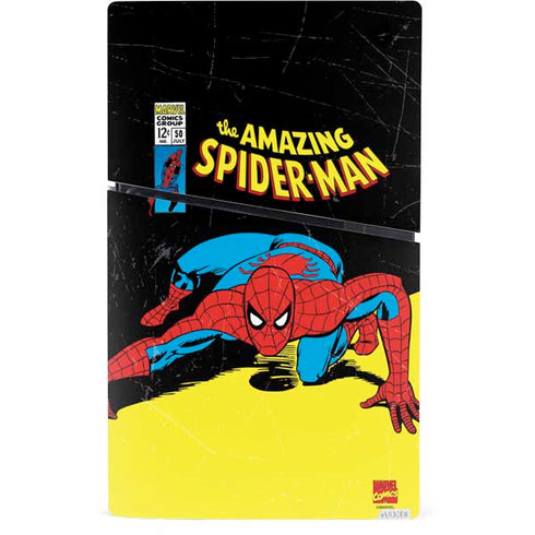 Marvel Classic Comics The Amazing Spider-Man PS5 Slim Digital Edition Console Skin