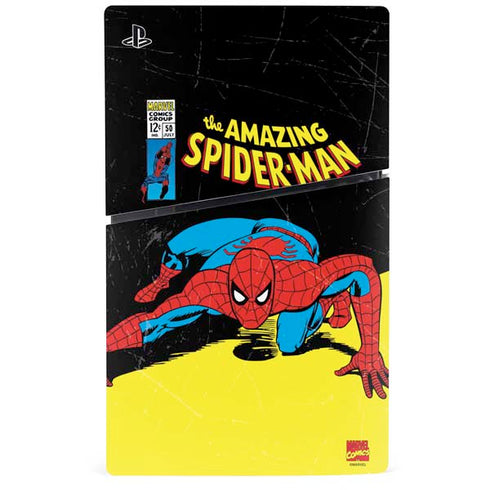 Marvel Classic Comics The Amazing Spider-Man PS5 Slim Disk Bundle Skin