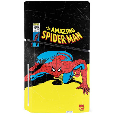 Marvel Classic Comics The Amazing Spider-Man PS5 Slim Disk Bundle Skin