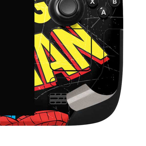 Marvel Classic Comics The Amazing Spider-Man Steam Deck Handheld Gaming Computer OLED Skin