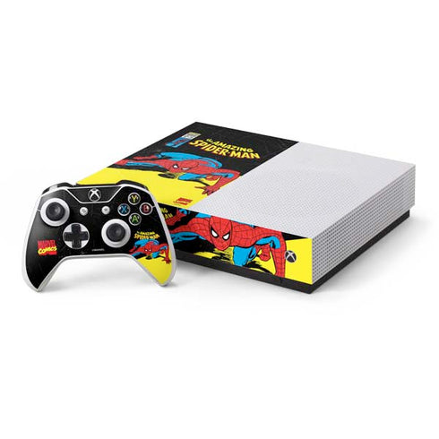 Marvel Classic Comics The Amazing Spider-Man Xbox One S All-Digital Edition Bundle Skin
