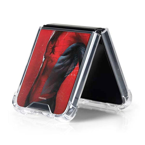 Marvel Spiderman The Amazing Spiderman Galaxy Z Flip5 5G Clear Case