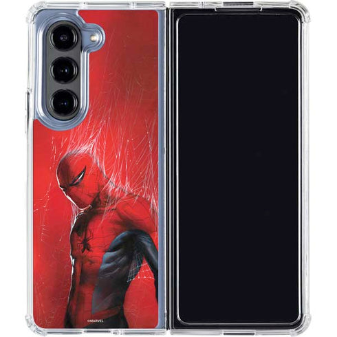 Marvel Spiderman The Amazing Spiderman Galaxy Z Fold5 5G Clear Case