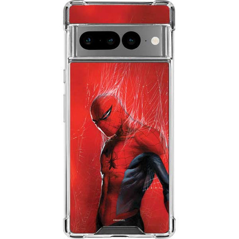 Marvel Spiderman The Amazing Spiderman Google Pixel 7 Pro Clear Case