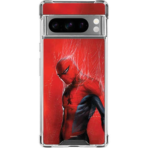 Marvel Spiderman The Amazing Spiderman Google Pixel 8 Pro Clear Case