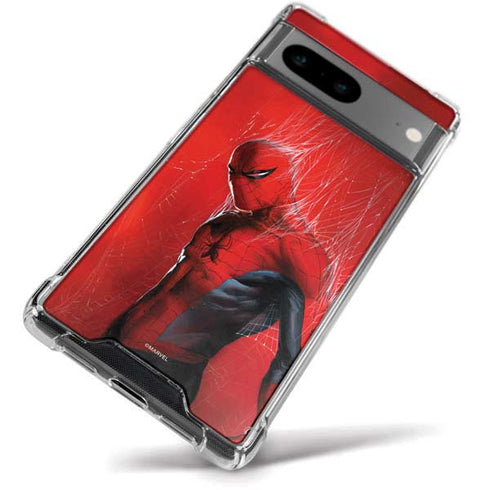 Marvel Spiderman The Amazing Spiderman Google Pixel 8a Clear Case