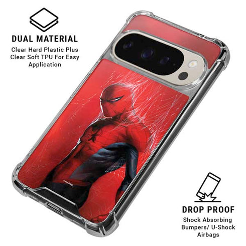 Marvel Spiderman The Amazing Spiderman Google Pixel 9 Pro XL Clear Case