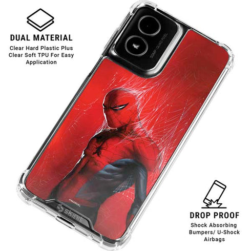Marvel Spiderman The Amazing Spiderman Moto G Power 5G (2024) Clear Case