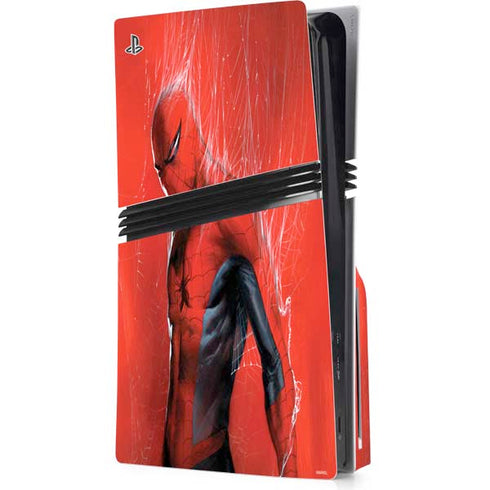Marvel Spiderman The Amazing Spiderman PS5 Pro Disk Console Skin
