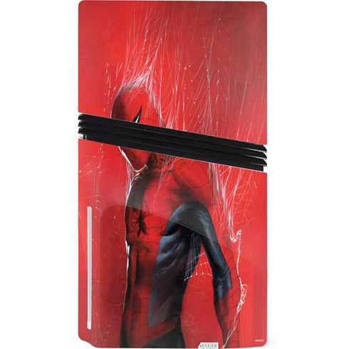 Marvel Spiderman The Amazing Spiderman PS5 Pro Disk Console Skin