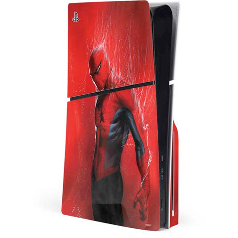 Marvel Spiderman The Amazing Spiderman PS5 Slim Disk Console Skin