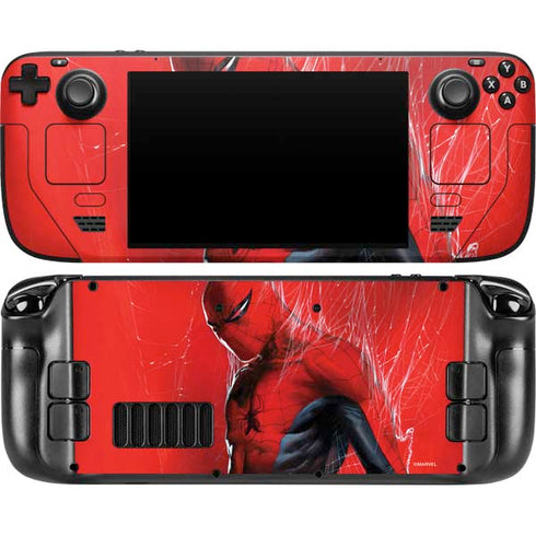 Marvel Spiderman The Amazing Spiderman Steam Deck Handheld Gaming Computer OLED Skin