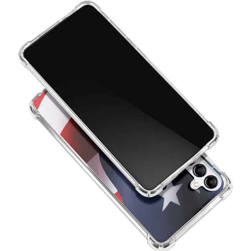 The American Flag Galaxy A16 5G Clear Case
