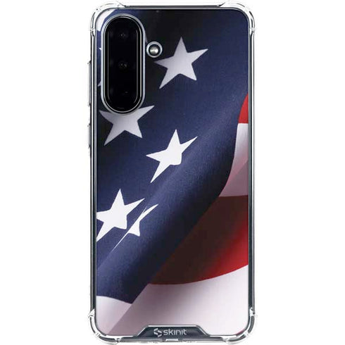 The American Flag Galaxy A36 5G Clear Case
