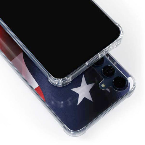 The American Flag Galaxy A55 5G Clear Case